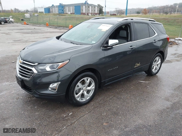 2021 Chevrolet Equinox Premier with VIN 2GNAXNEV2M6154439, listed as a IAAI auction lot 40876413 with 35,174 mi miles. Bid and sale history available at carsss.com. Image 2.