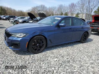 2022 BMW 5 Series 540i xDrive with VIN WBA73BJ07NCH66751, listed as a Copart auction lot 53653415 with 60,059 mi miles and Salvage title. Bid and sale history available at DreamBid. Image 1.
