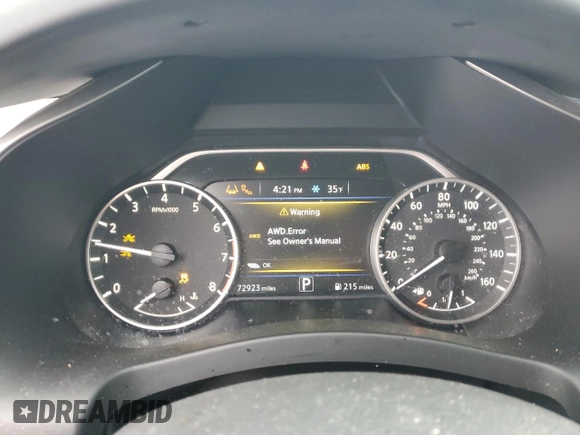 2020 Nissan Murano S with VIN 5N1AZ2AS7LN163317, listed as a Copart auction lot 51259455 with 72,923 mi miles and Salvage Title. Bid and sale history available at DreamBid. Image 9.