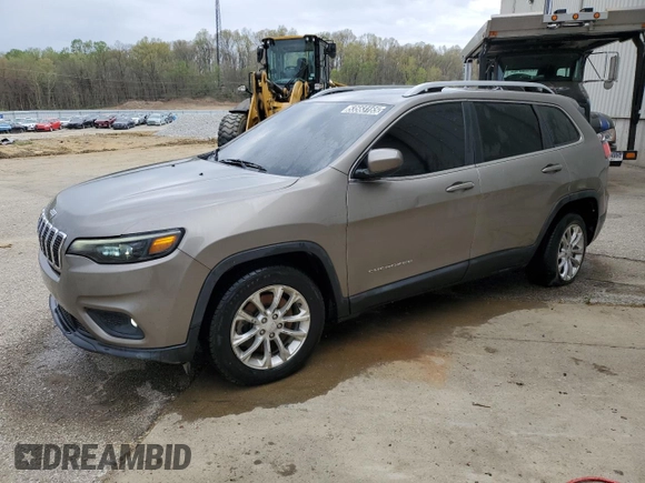 2019 Jeep Cherokee Latitude with VIN 1C4PJLCB7KD340364, listed as a Copart auction lot 53563165 with 103,175 mi miles and Clean title. Bid and sale history available at DreamBid. Image 1.