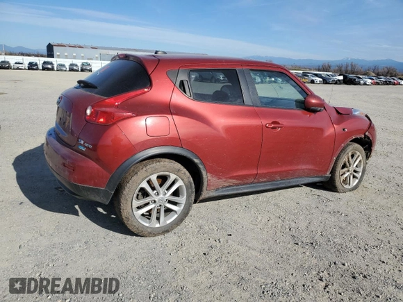 2012 Nissan Juke SV with VIN JN8AF5MV9CT119419, listed as a Copart auction lot 41824815 with Not Provided miles and Salvage Title. Bid and sale history available at DreamBid. Image 3.