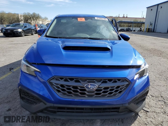 2023 Subaru WRX with VIN JF1VBAB69P8816035, listed as a Copart auction lot 47893105 with 24,422 mi miles and Salvage title. Bid and sale history available at DreamBid. Image 5.
