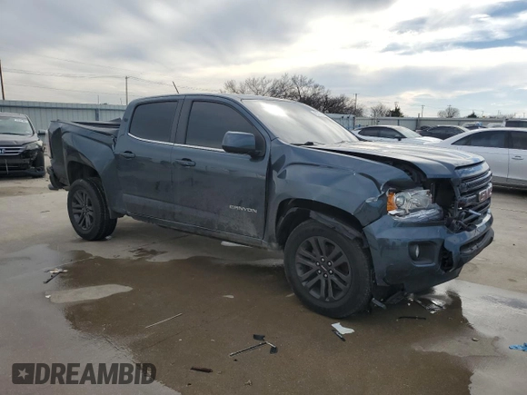 2019 GMC Canyon 2WD SLE with VIN 1GTG5CEN5K1331384, listed as a Copart auction lot 43317035 with 38,542 mi miles and Salvage Title. Bid and sale history available at carsss.com. Image 4.