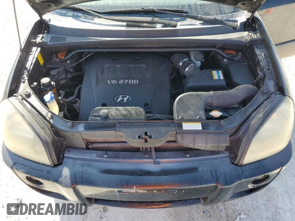 2007 Hyundai Tucson SE with VIN KM8JN12D07U623645, listed as a Copart auction lot 43242735 with 146,102 mi miles and Salvage Title. Bid and sale history available at carsss.com. Image 12.