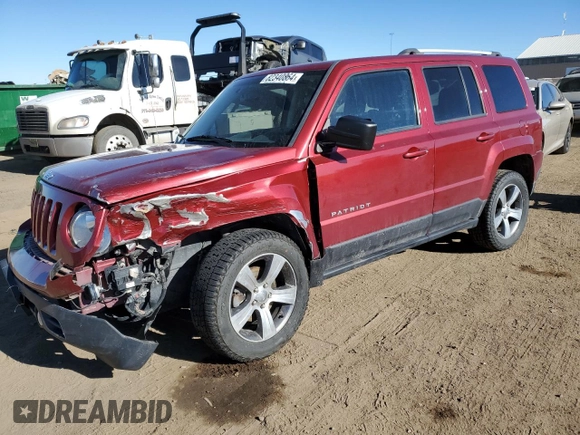 2016 Jeep Patriot High Altitude Edition with VIN 1C4NJRFB3GD658463, listed as a Copart auction lot 82340864 with 77,959 mi miles and Salvage Title. Bid and sale history available at carsss.com. Image 1.