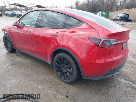 2023 Tesla Model Y Long Range with VIN 7SAYGDEE1PA169031, listed as a IAAI auction lot 41660766 with 35,253 mi miles and . Bid and sale history available at DreamBid. Image 3.