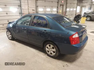 2004 Kia Spectra LX with VIN KNAFE121145012249, listed as a IAAI auction lot 42032571 with 146,748 mi miles. Bid and sale history available at carsss.com. Image 3.