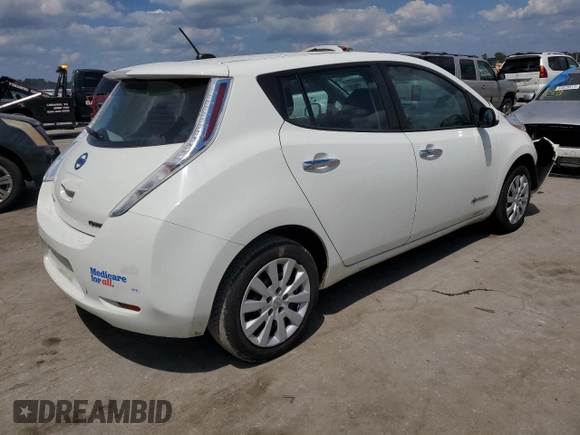 2017 Nissan LEAF SL with VIN 1N4BZ0CP5HC301693, listed as a Copart auction lot 64637913 with 46,815 mi miles. Bid and sale history available at carsss.com. Image 3.