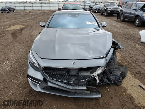 2019 Mercedes-Benz S-Class S 560 with VIN WDDXJ8GB8KA036281, listed as a Copart auction lot 78700314 with 56,453 mi miles and Salvage Title. Bid and sale history available at carsss.com. Image 5.