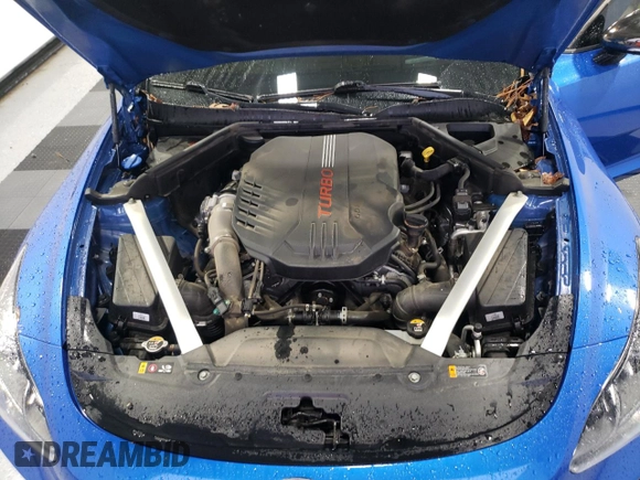2018 Kia Stinger GT2 with VIN KNAE55LC0J6015877, listed as a Copart auction lot 84607304 with 56,230 mi miles and Salvage Title. Bid and sale history available at DreamBid. Image 11.