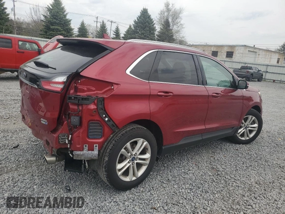 2019 Ford Edge SEL with VIN 2FMPK4J9XKBB18955, listed as a Copart auction lot 54442795 with 72,565 mi miles and Salvage Title. Bid and sale history available at carsss.com. Image 3.