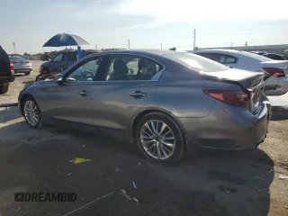 2021 Infiniti Q50 Luxe with VIN JN1EV7BR3MM752434, listed as a Copart auction lot 61428725 with 37,533 mi miles and Salvage title. Bid and sale history available at DreamBid. Image 2.