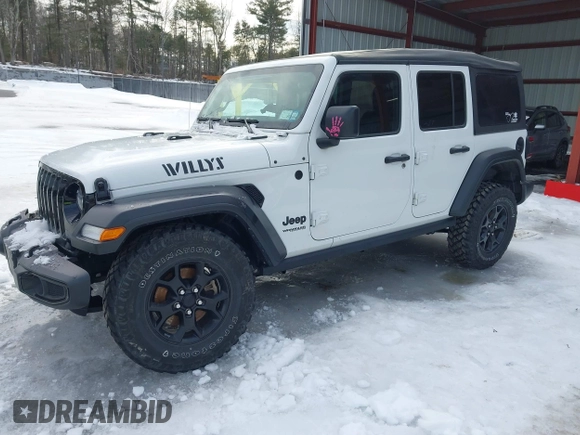 2022 Jeep Wrangler Unlimited Sport with VIN 1C4HJXDG2NW193577, listed as a IAAI auction lot 41634111 with 41,330 mi miles and . Bid and sale history available at DreamBid. Image 17.