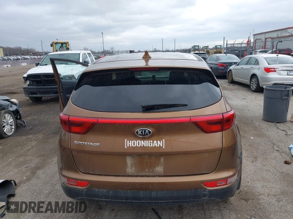 2018 Kia Sportage LX with VIN KNDPMCAC3J7422785, listed as a IAAI auction lot 41869603 with 84,378 mi miles. Bid and sale history available at carsss.com. Image 16.