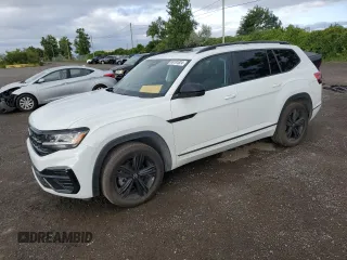 2023 Volkswagen Atlas SEL R-Line Black z VIN 1V2SR2CA2PC500909, wystawiony jako Copart lot #69191624 z przebiegiem 19 240 mil mil oraz Nie do naprawy • Non repairable. Historia ofert i sprzedaży dostępna na DreamBid. Obrazek 1.