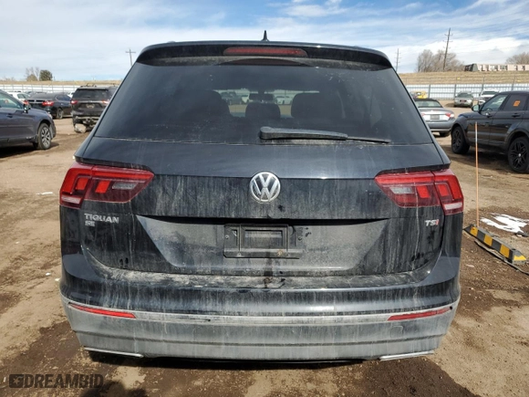 2018 Volkswagen Tiguan SEL with VIN 3VV3B7AX3JM207073, listed as a Copart auction lot 45223345 with 91,372 mi miles and Salvage Title. Bid and sale history available at carsss.com. Image 6.