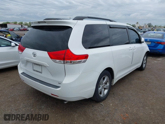 2013 Toyota Sienna LE AAS with VIN 5TDKK3DC1DS382812, listed as a IAAI auction lot 41910799 with 178,315 mi miles and . Bid and sale history available at DreamBid. Image 4.