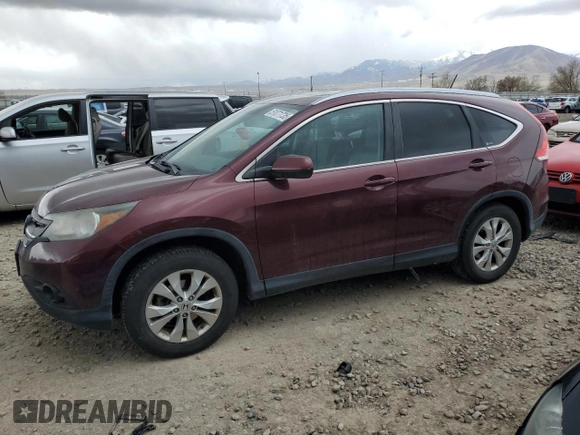 2012 Honda CR-V EX-L with VIN 5J6RM4H79CL008177, listed as a Copart auction lot 51071735 with 145,099 mi miles and Salvage Title. Bid and sale history available at carsss.com. Image 1.