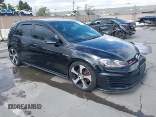 2016 Volkswagen Golf GTI SE with VIN 3VW4T7AU9GM021811, listed as a IAAI auction lot 41935454 with 73,295 mi miles. Bid and sale history available at carsss.com. Image 1.