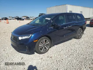 2022 Honda Odyssey Touring with VIN 5FNRL6H89NB044695, listed as a Copart auction lot 87219114 with 34,030 mi miles and Salvage Title. Bid and sale history available at DreamBid. Image 1.