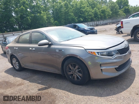 2016 Kia Optima LX z VIN 5XXGT4L34GG097375, wystawiony jako IAAI lot #42401993 z przebiegiem 145 389 mil mil oraz . Historia ofert i sprzedaży dostępna na DreamBid. Obrazek 1.