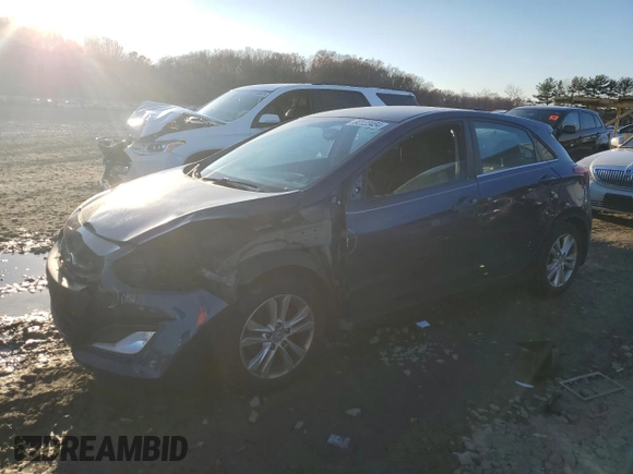 2013 Hyundai Elantra with VIN KMHD35LE4DU055087, listed as a Copart auction lot 80123454 with 128,588 mi miles and Salvage Title. Bid and sale history available at DreamBid. Image 1.