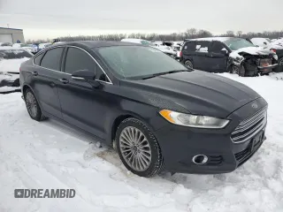 2014 Ford Fusion Titanium with VIN 3FA6P0K97ER382302, listed as a Copart auction lot 41668645 with 155,547 mi miles and Salvage Title. Bid and sale history available at carsss.com. Image 4.