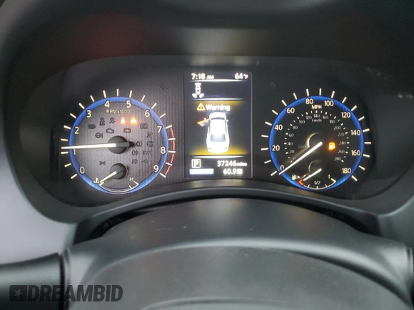 2020 Infiniti Q50 Red Sport 400 with VIN JN1FV7AR1LM660226, listed as a Copart auction lot 79698594 with 37,246 mi miles and Salvage Title. Bid and sale history available at carsss.com. Image 9.