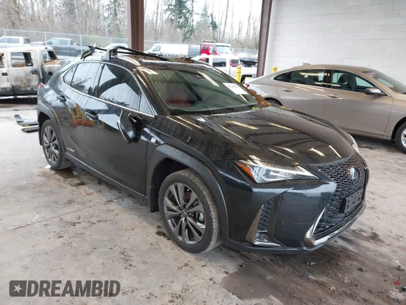 2021 Lexus UX with VIN JTHR9JBH5M2049855, listed as a IAAI auction lot 41237894 with 61,575 mi miles. Bid and sale history available at carsss.com. Image 1.