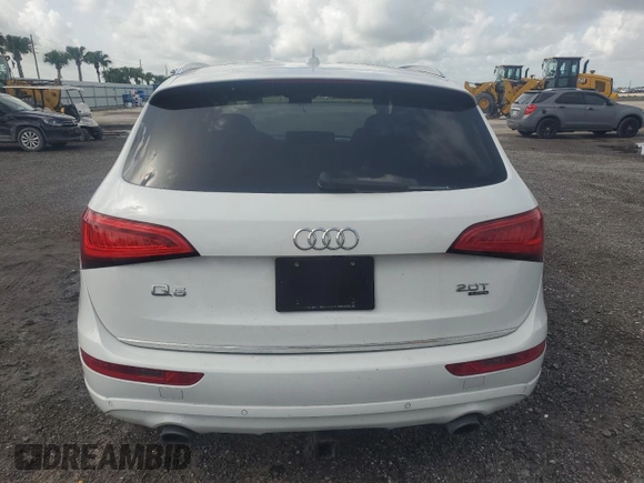 2015 Audi Q5 Premium Plus with VIN WA1LFAFP9FA047708, listed as a Copart auction lot 57960435 with Not provided miles and Clean title. Bid and sale history available at DreamBid. Image 6.