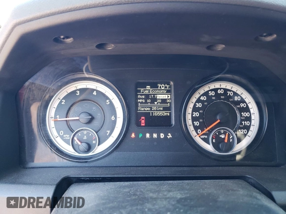 2014 Ram 1500 Express z VIN 1C6RR7KT0ES468715, wystawiony jako Copart lot #55983505 z przebiegiem 116 553 mil mil oraz Szkoda całkowita • Salvage title. Historia ofert i sprzedaży dostępna na DreamBid. Obrazek 9.