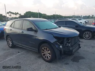 2018 Chevrolet Equinox LS with VIN 3GNAXHEV8JS503909, listed as a IAAI auction lot 41755067 with 400,397 mi miles. Bid and sale history available at carsss.com. Image 1.
