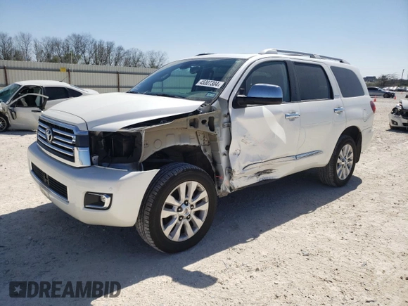 2019 Toyota Sequoia Platinum with VIN 5TDDY5G1XKS173918, listed as a Copart auction lot 45307304 with 63,343 mi miles. Bid and sale history available at carsss.com. Image 1.