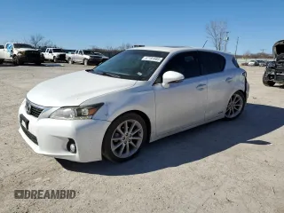 2011 Lexus CT 200h with VIN JTHKD5BHXB2014345, listed as a Copart auction lot 47191585 with 115,256 mi miles and Salvage Title. Bid and sale history available at carsss.com. Image 1.