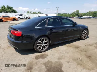 2012 Audi A6 Prestige with VIN WAUHGAFC9CN161330, listed as a Copart auction lot 63708745 with 163,299 mi miles and Salvage title. Bid and sale history available at DreamBid. Image 3.