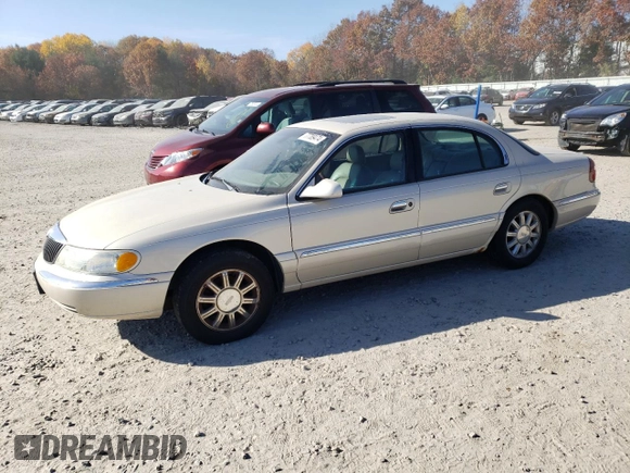 2002 Lincoln Continental with VIN 1LNHM97V62Y699096, listed as a Copart auction lot 77789474 with 106,198 mi miles and Clean Title. Bid and sale history available at carsss.com. Image 1.