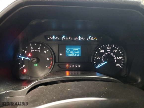2019 Ford F-150 XL with VIN 1FTMF1C54KKD08521, listed as a Copart auction lot 83483684 with 119,021 mi miles and Salvage Title. Bid and sale history available at carsss.com. Image 9.