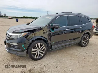 2017 Honda Pilot Elite with VIN 5FNYF6H0XHB047297, listed as a Copart auction lot 60731495 with 158,341 mi miles and Salvage title. Bid and sale history available at DreamBid. Image 1.