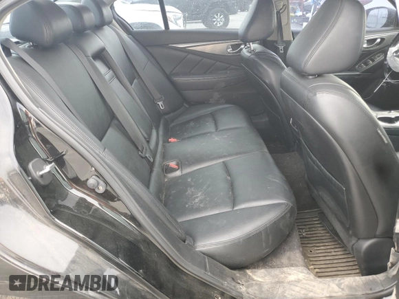 2014 Infiniti Q50 Premium with VIN JN1BV7ARXEM687233, listed as a Copart auction lot 58828595 with 122,813 mi miles and Salvage title. Bid and sale history available at DreamBid. Image 10.