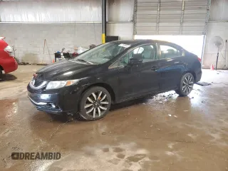 2015 Honda Civic EX-L z VIN 2HGFB2F95FH502238, wystawiony jako Copart lot #57109965 z przebiegiem Nie podano mil oraz Szkoda całkowita • Salvage title. Historia ofert i sprzedaży dostępna na DreamBid. Obrazek 1.