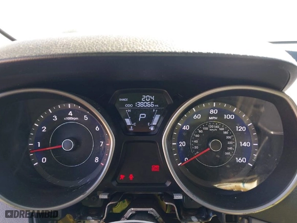 2013 Hyundai Elantra GLS PZEV with VIN 5NPDH4AE9DH294096, listed as a IAAI auction lot 41859208 with 138,066 mi miles. Bid and sale history available at carsss.com. Image 7.