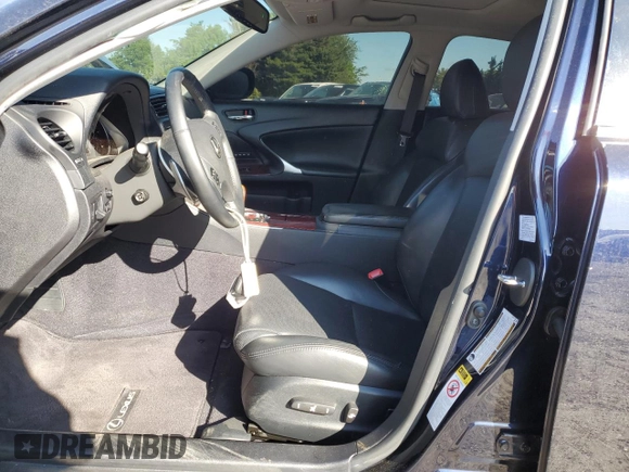 2008 Lexus IS 350 with VIN JTHBE262X85017724, listed as a Copart auction lot 57172125 with 144,018 mi miles and Salvage title. Bid and sale history available at DreamBid. Image 7.