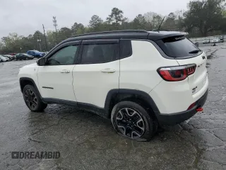 2019 Jeep Compass Trailhawk with VIN 3C4NJDDB0KT671213, listed as a Copart auction lot 49506685 with 77,985 mi miles and Salvage Title. Bid and sale history available at carsss.com. Image 2.