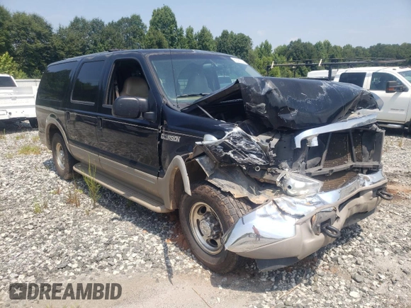 2000 Ford Excursion Limited with VIN 1FMNU42L1YEC61687, listed as a Copart auction lot 67590714 with 219,386 mi miles and Salvage title. Bid and sale history available at DreamBid. Image 4.