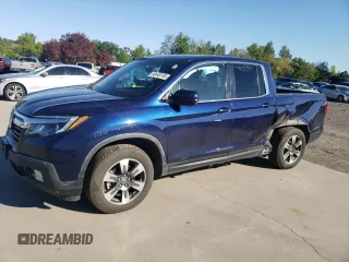 2017 Honda Ridgeline RTL-T with VIN 5FPYK3F63HB008494, listed as a Copart auction lot 55640195 with 91,131 mi miles and Salvage title. Bid and sale history available at DreamBid. Image 1.
