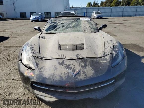 2014 Chevrolet Corvette 3LT with VIN 1G1YF2D71E5109963, listed as a Copart auction lot 77687814 with 34,089 mi miles and Salvage title. Bid and sale history available at DreamBid. Image 5.