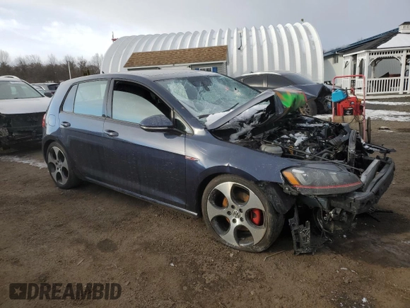 2015 Volkswagen Golf GTI SE with VIN 3VW5T7AUXFM073855, listed as a Copart auction lot 42202325 with 142,140 mi miles and Salvage Title. Bid and sale history available at carsss.com. Image 4.