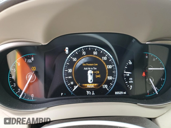 2016 Buick LaCrosse Premium I with VIN 1G4GD5G3XGF166562, listed as a Copart auction lot 82061974 with 85,529 mi miles and Salvage title. Bid and sale history available at DreamBid. Image 9.