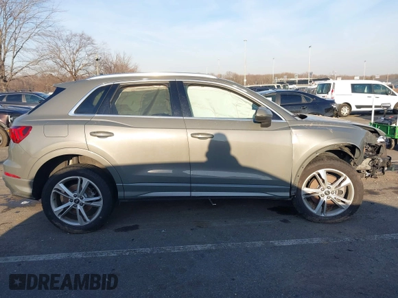 2021 Audi Q3 S line Premium with VIN WA1DECF37M1075942, listed as a IAAI auction lot 41192874 with 50,670 mi miles and . Bid and sale history available at DreamBid. Image 13.
