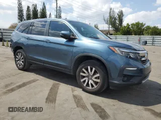 2022 Honda Pilot EX-L with VIN 5FNYF6H56NB009475, listed as a Copart auction lot 53142705 with 66,469 mi miles and Non repairable. Bid and sale history available at DreamBid. Image 4.